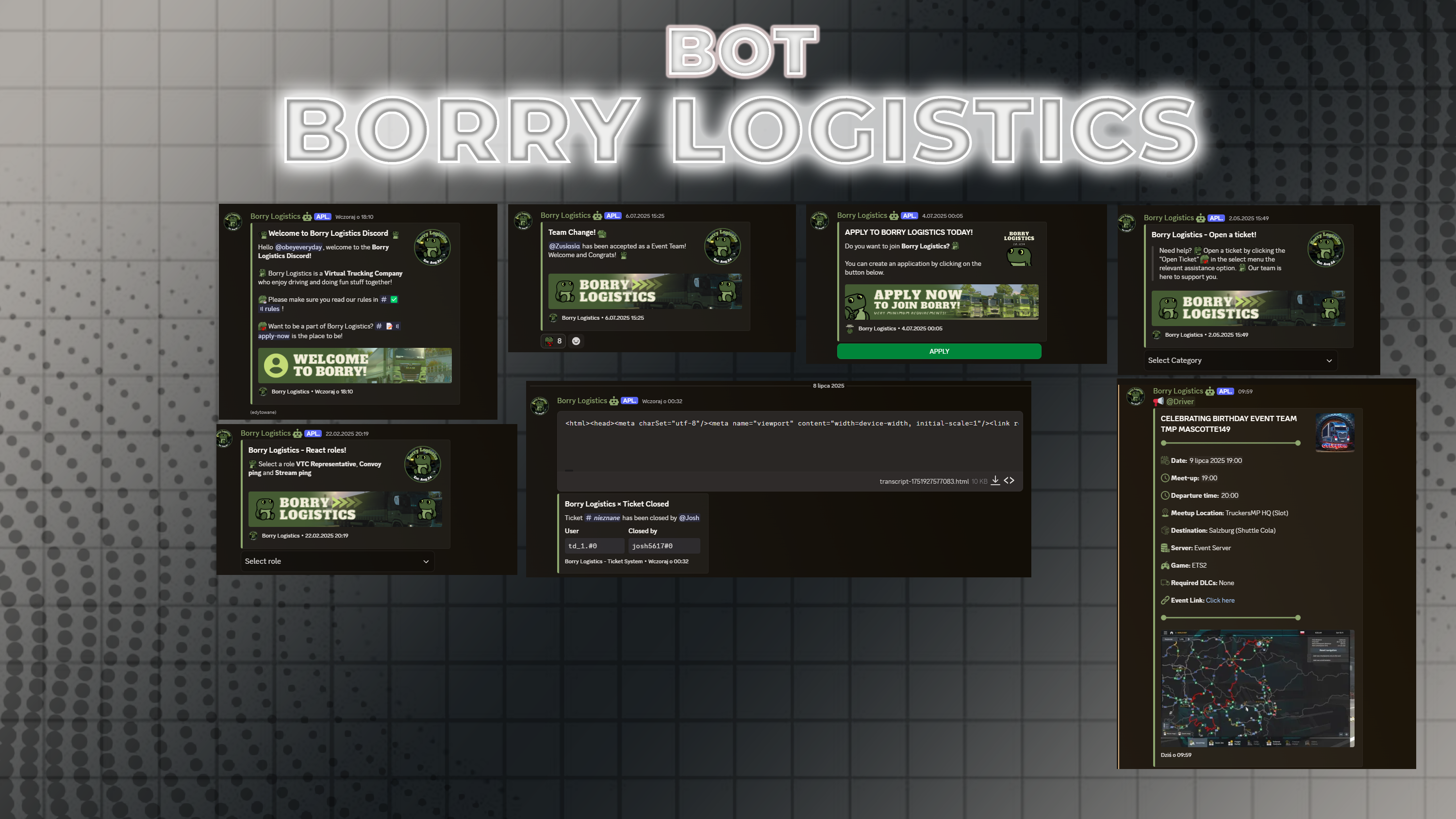Interfejs Borry Logistics